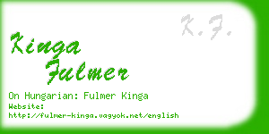 kinga fulmer business card